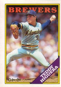 1988 O-Pee-Chee Baseball Cards 110     Teddy Higuera